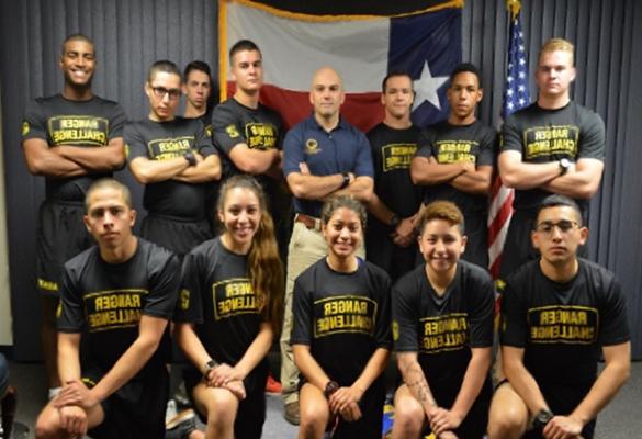 ROTC students posing after Ranger Challenge